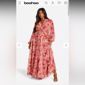 Boohoo Cut Out Maxi Dress